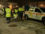 maltempo protezione civile al lavoro a Viareggio