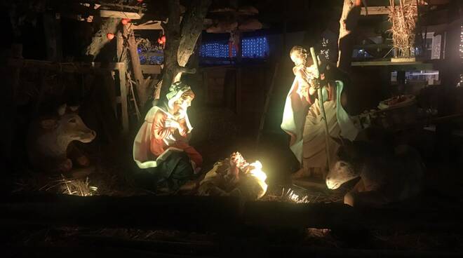 Presepe piazza Mazzini Viareggio