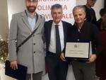 Sergio Fasano pattinaggio Stella Rossa premiato da Sanzo per il Coni