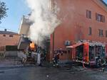 l'incendio nell'abitazione