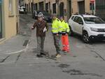 Sopralluogo in via Checchi e piazza Montanelli del cipe a Fucecchio