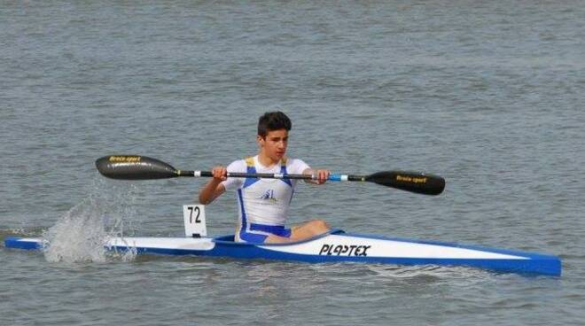 Federico Antenori atleta di Empoli della Canoa San Miniato