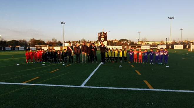 nuovo campo da calcio in erba sintetica Fucecchio centro sportivo Galli