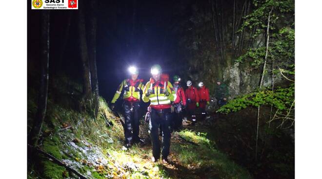 soccorso alpino notte pizzo d'uccello 