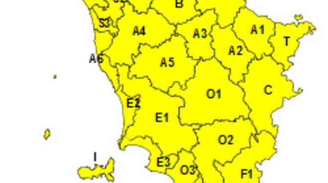 allerta meteo gialla 4 luglio 2020