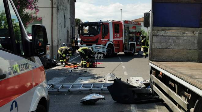 incidente via sant'andrea santa croce sull'arno