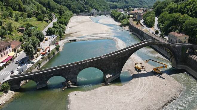 Lavori al Ponte del Diavolo 