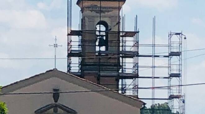 ponteggi campanile chiesa della vergine fucecchio