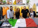 Augusta Montaruli fratelli d'italia in visita al distretto del cuoio