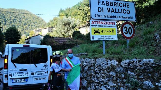 Inaugurazione cartelli di sensibilizzazione per la sicurezza nelle strade a Fabbriche