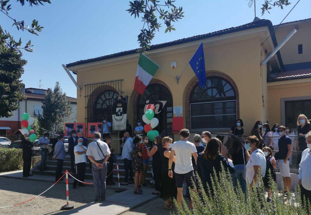 Inaugurazione della rinnovata scuola Collodi a Querce di Fucecchio, 12 settembre 2020