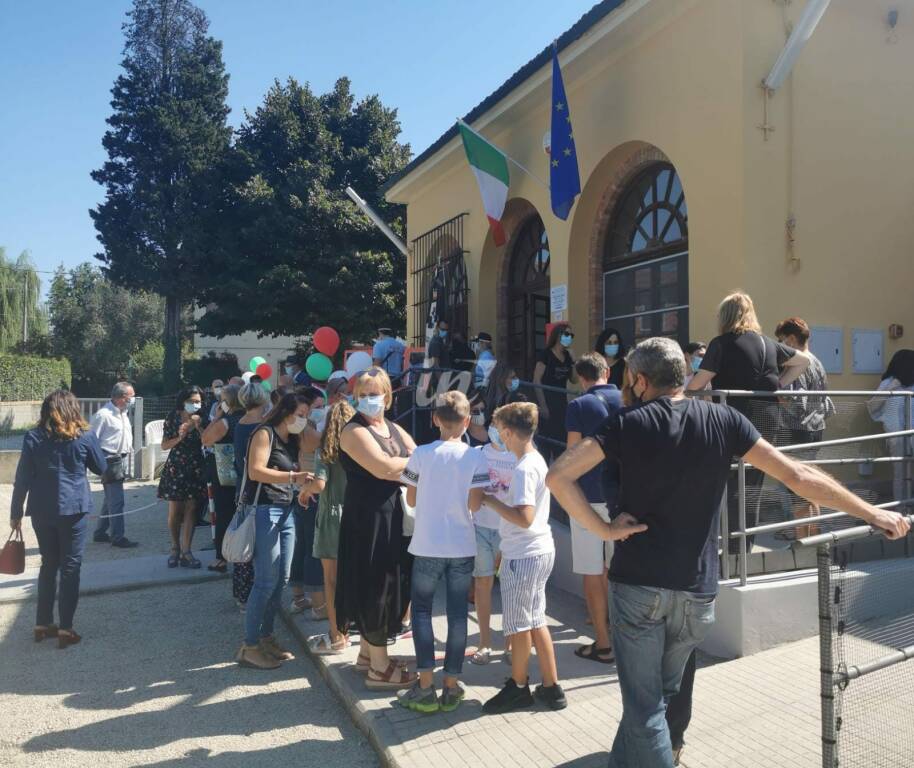 Inaugurazione della rinnovata scuola Collodi a Querce di Fucecchio, 12 settembre 2020