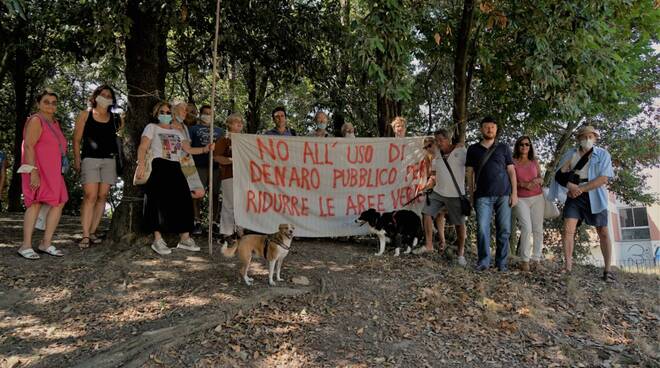 San Concordio protesta parco Montagnola