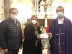 La presidente del Rotary Fucecchio Santa Croce sull'Arno Monica De Crescenzo con Donato Agostinelli