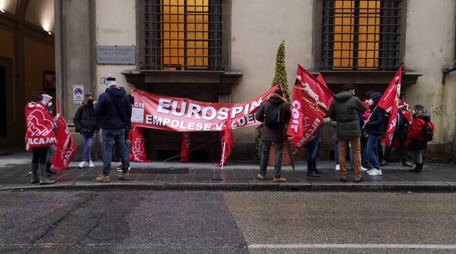 sciopero lavoratori eurospin a firenze 9 dicembre 2020