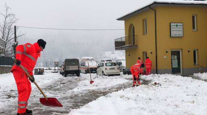 Croce Verde interventi emergenza neve