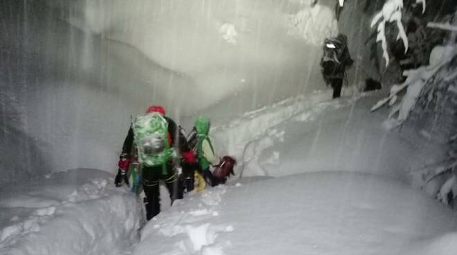 slavina Pradaccio intervento soccorso alpino