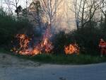 Bosco in fiamme a Cerretti di Santa Maria a Monte, 22 marzo 2021