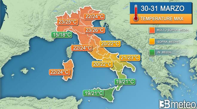 previsioni meteo settimana santa