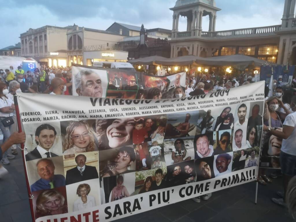 Corteo familiari vittime strage di Viareggio 29 giugno 2021
