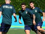 Giovanni Di Lorenzo allenamento con la nazionale 