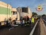 incidente tra tir in A1