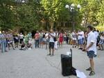manifestazione contro il green pass a Lucca