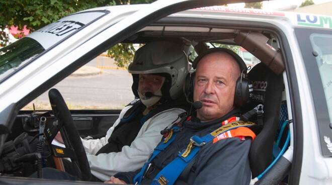 Marco Bertonati in azione al Rally Internazionale Casentino