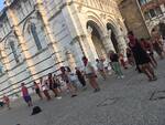 flash mob di non una di meno davanti all'undici undici