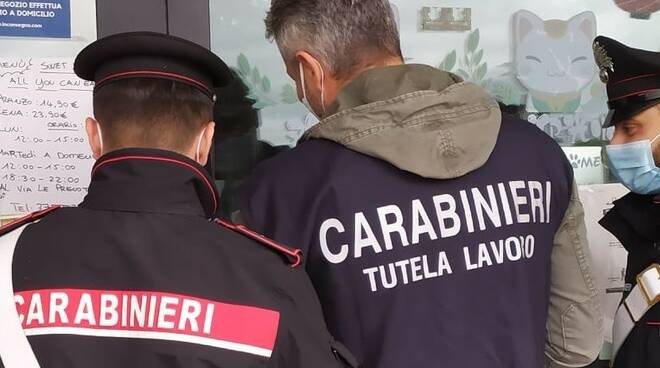 carabinieri lavoro nero a Vaiano