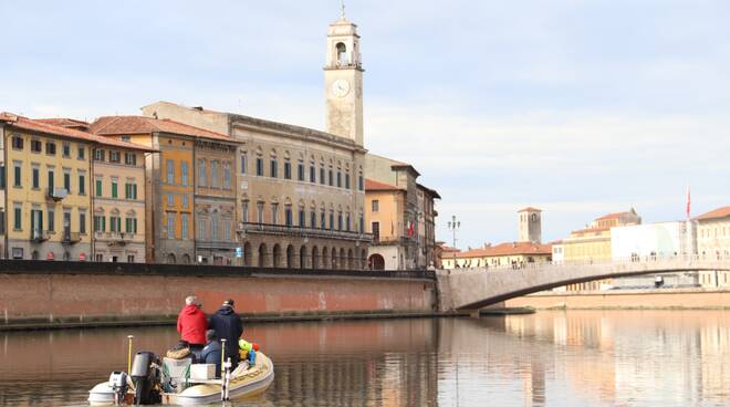 Arno navigabile rilievi pisa