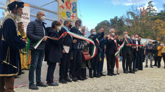 Inaugurazione mostra mercato del tartufo bianco di san miniato 13 novembre 2021