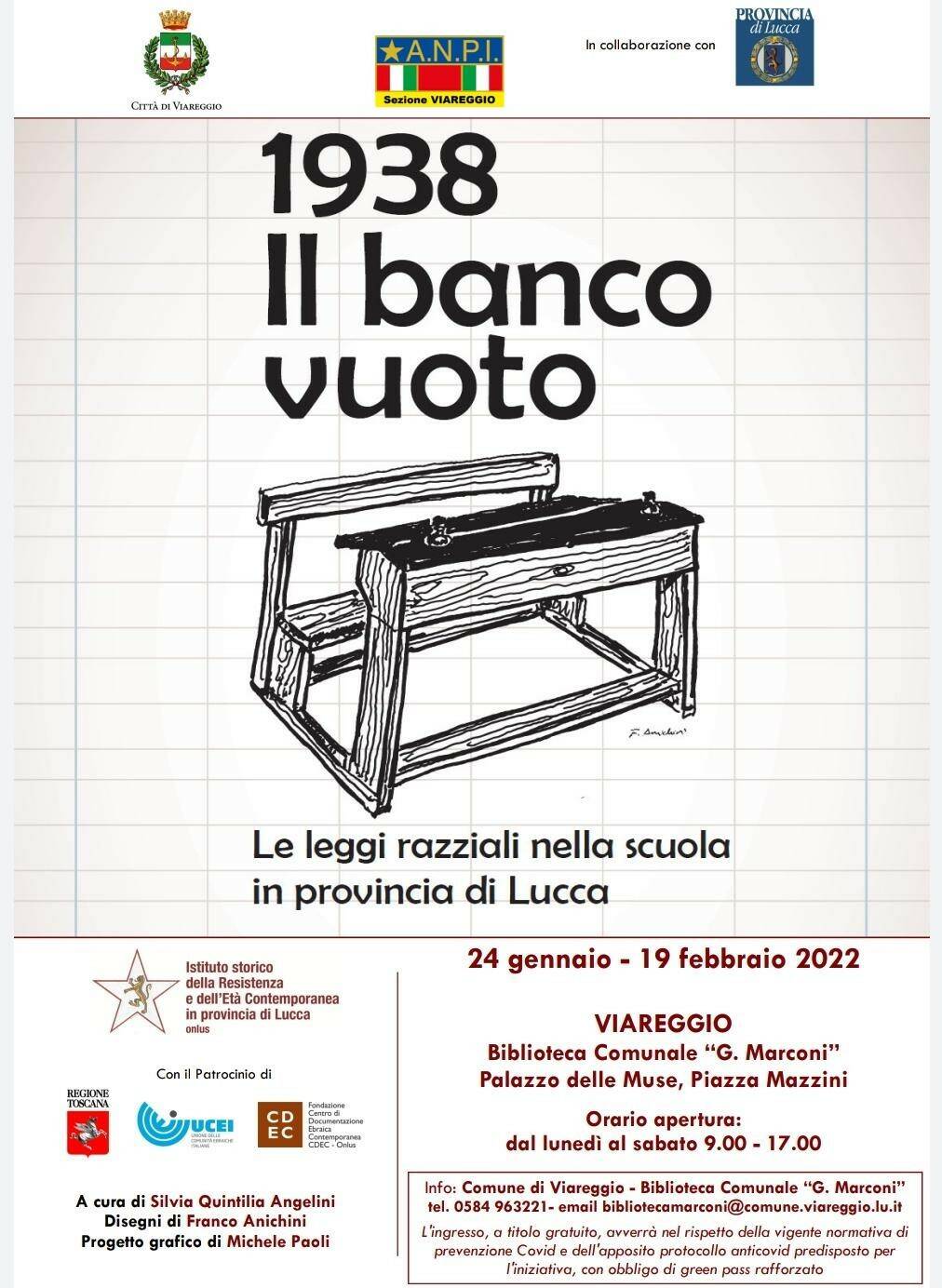 locandina Viareggio Anpi giorno della memoria