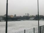 campo sportivo Trezzo d'Adda neve