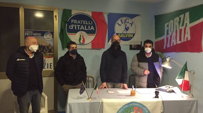 Conferenza Lega e Fratelli d'Italia elezioni Bagni di Lucca 2022