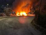 bus in fiamme a Corsagna