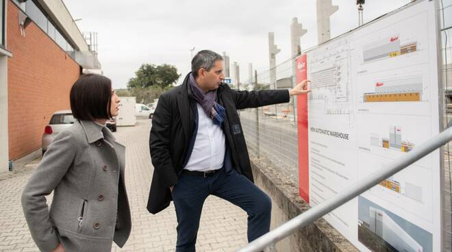 Sara d'Ambrosio in visita alla Fapim