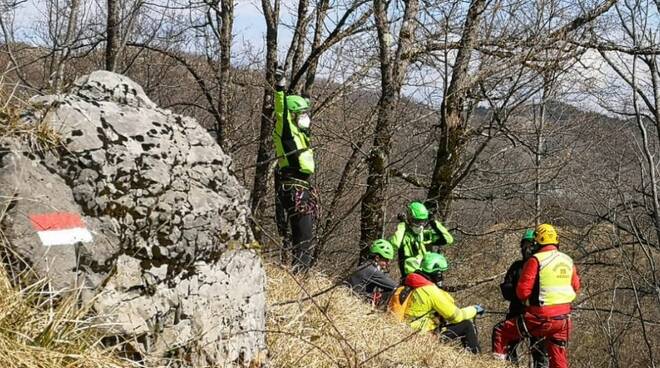 Soccorso Alpino e speleologico Sast fra Vergemoli e Molazzana