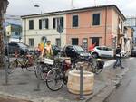 biciclettata antifascista a Viareggio (foto di Letizia Tassinari)