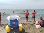 alunni lajatico lezione in spiaggia a forte dei marmi