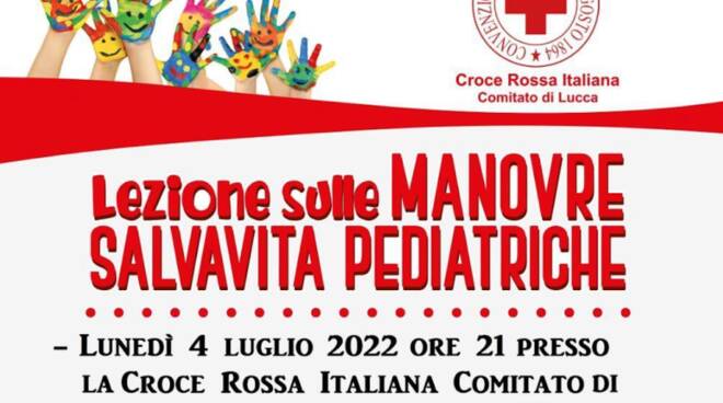 Croce Rossa corso salvavita pediatrica