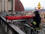 Malore sulla cupola del Duomo