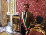 Mario Pardini sindaco di Lucca con fascia 