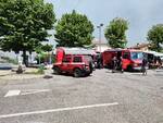 Inferno di fuoco sulle colline di Massarosa