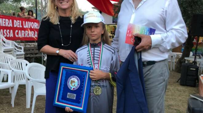 Spartaco Del Corto, 11enne di Carrara, è il campione italiano di pesca alla trota