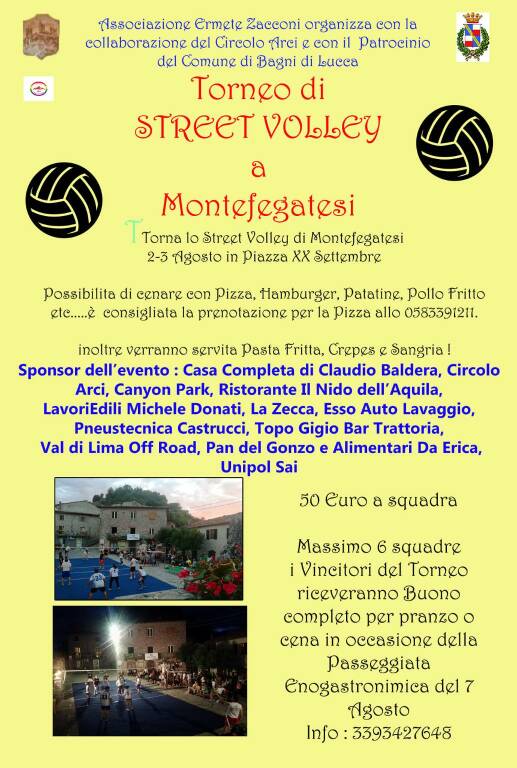 Street volley Montefegatesi 