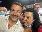 Ilaria Benigni con Matteo Salvini