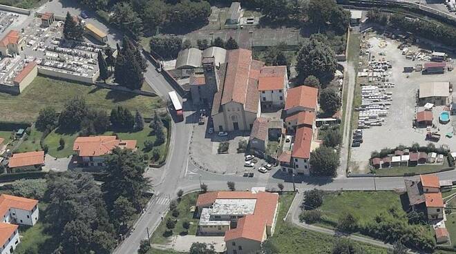 San Pietro a Vico dall'alto foto Virtual Earth