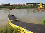 Emergenza alluvione: a Pisa l'esercitazione dei vigili del fuoco