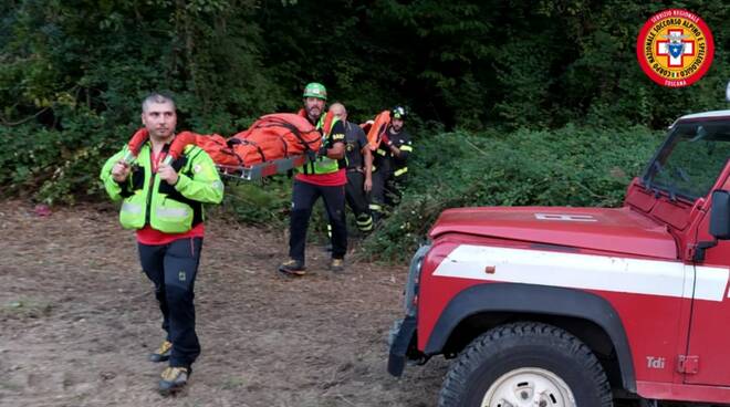 soccorso alpino fungaiolo caduto